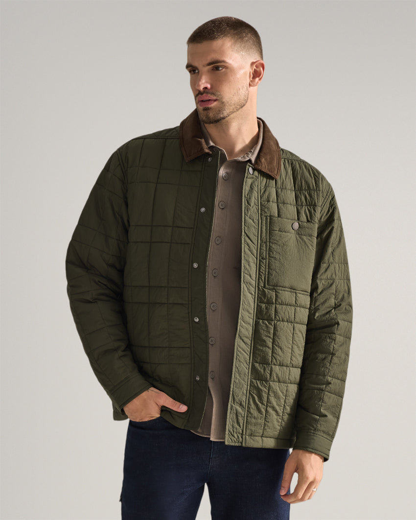 Insulated Quilted Overshirt