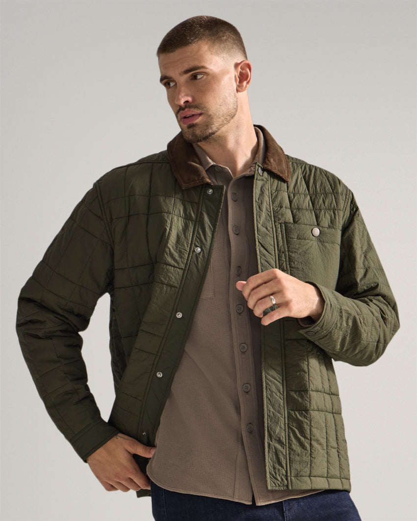 Insulated Quilted Overshirt