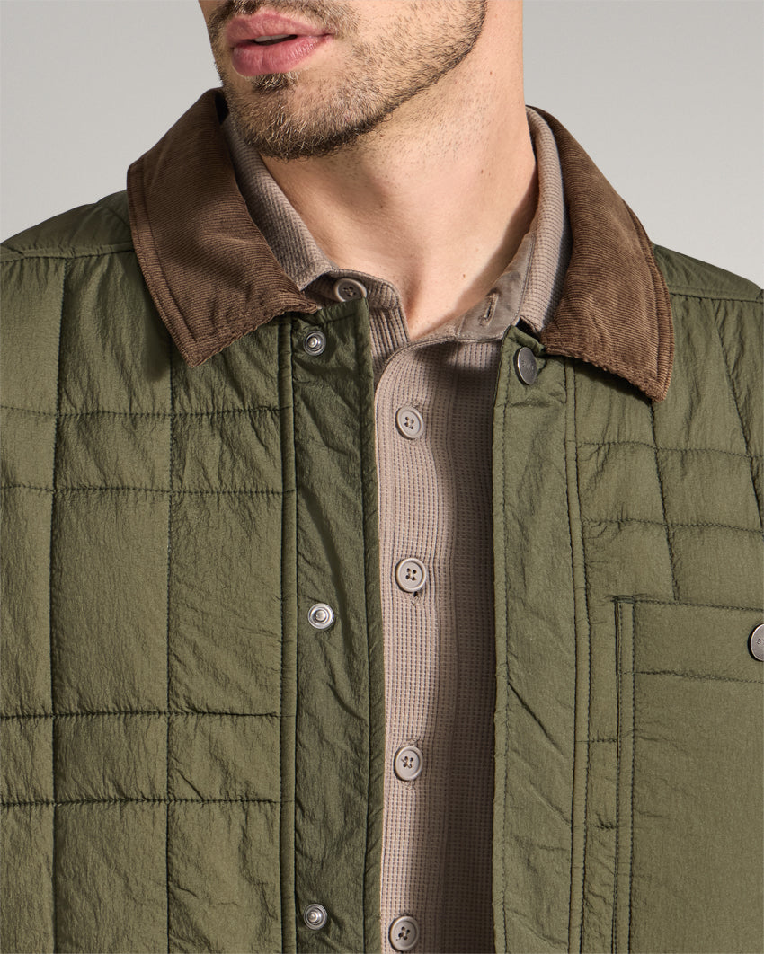 Insulated Quilted Overshirt