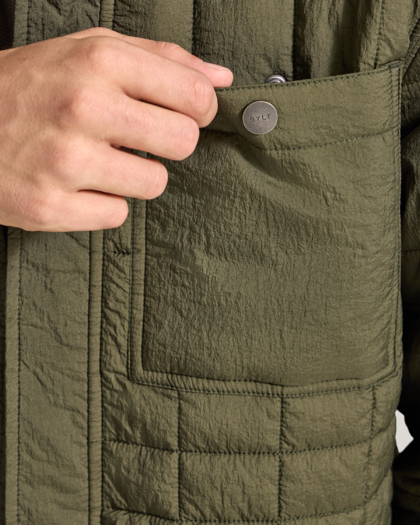 Insulated Quilted Overshirt