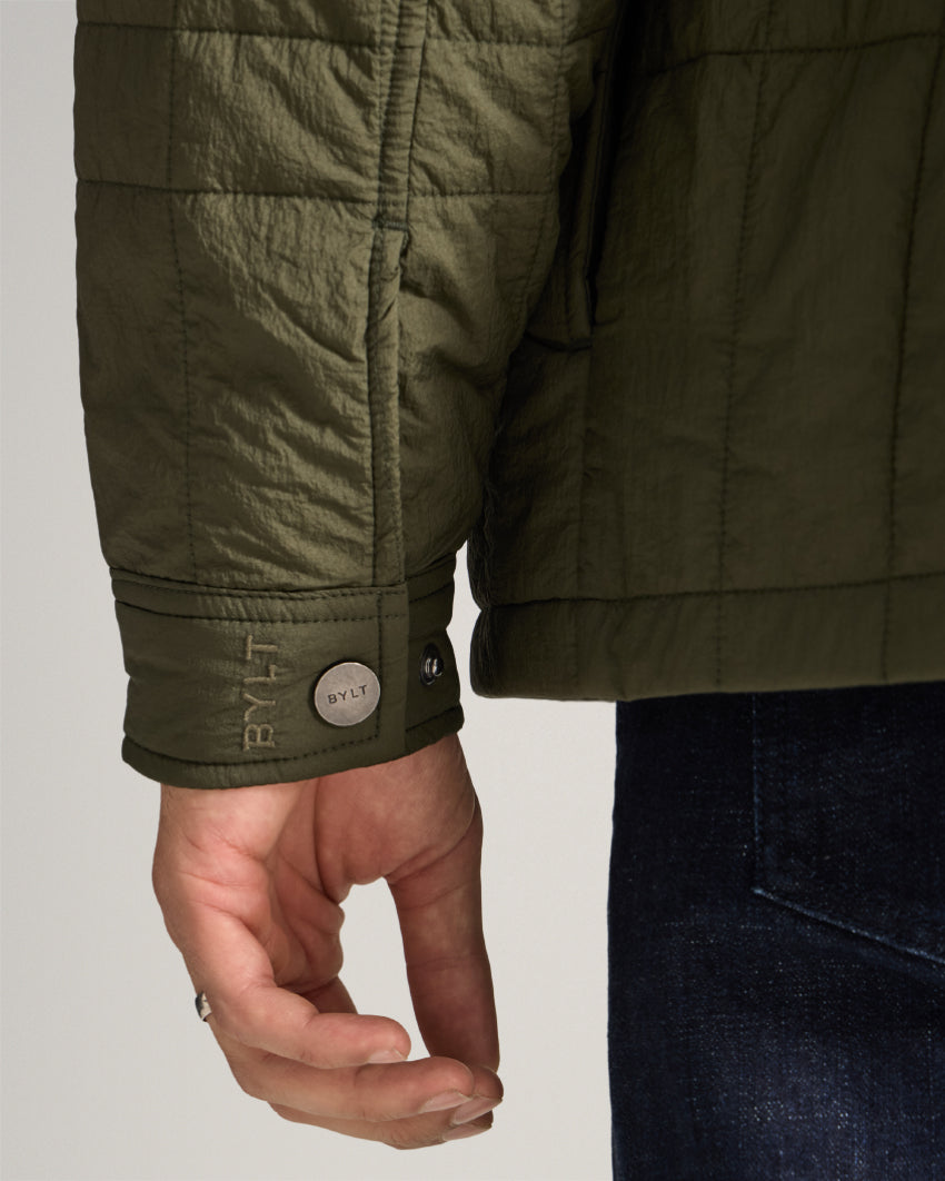Insulated Quilted Overshirt