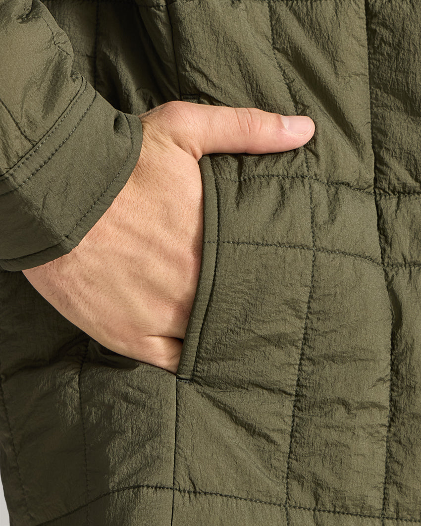 Insulated Quilted Overshirt