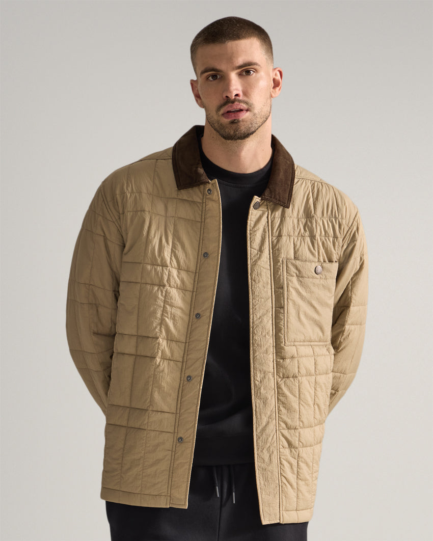 Insulated Quilted Overshirt