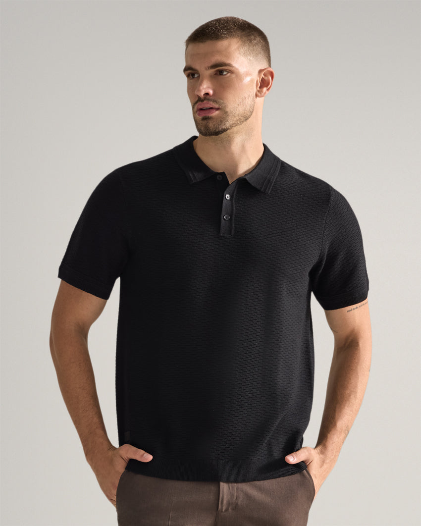 Geo Knit Polo