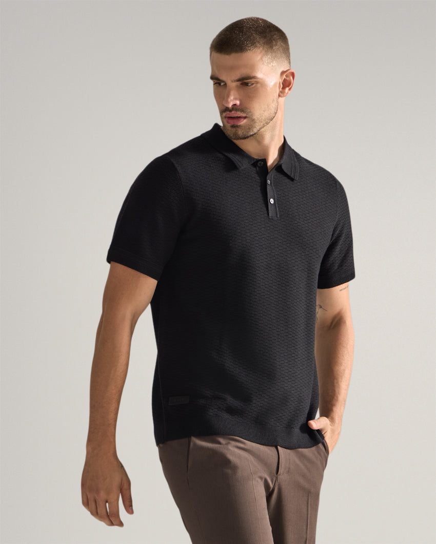 Geo Knit Polo