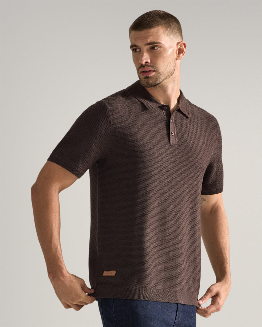 Geo Knit Polo