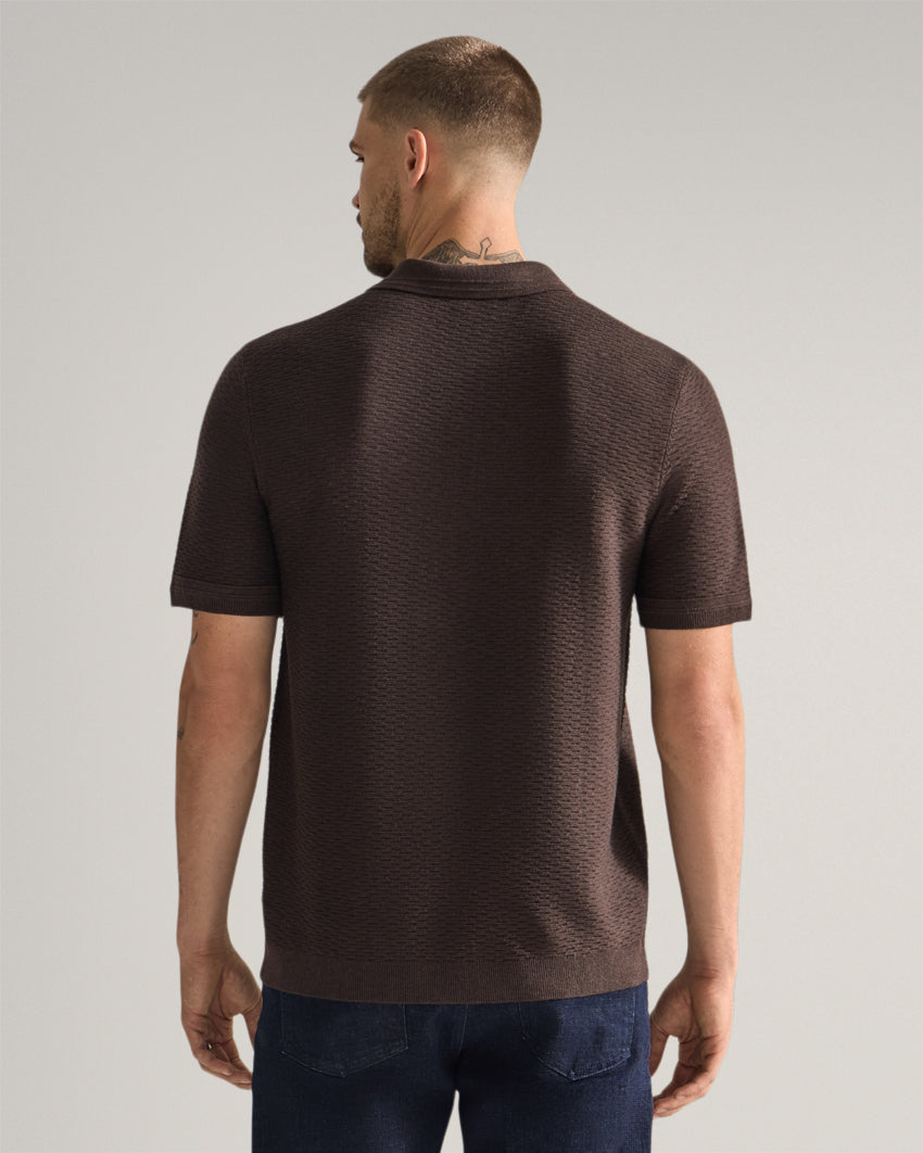 Geo Knit Polo