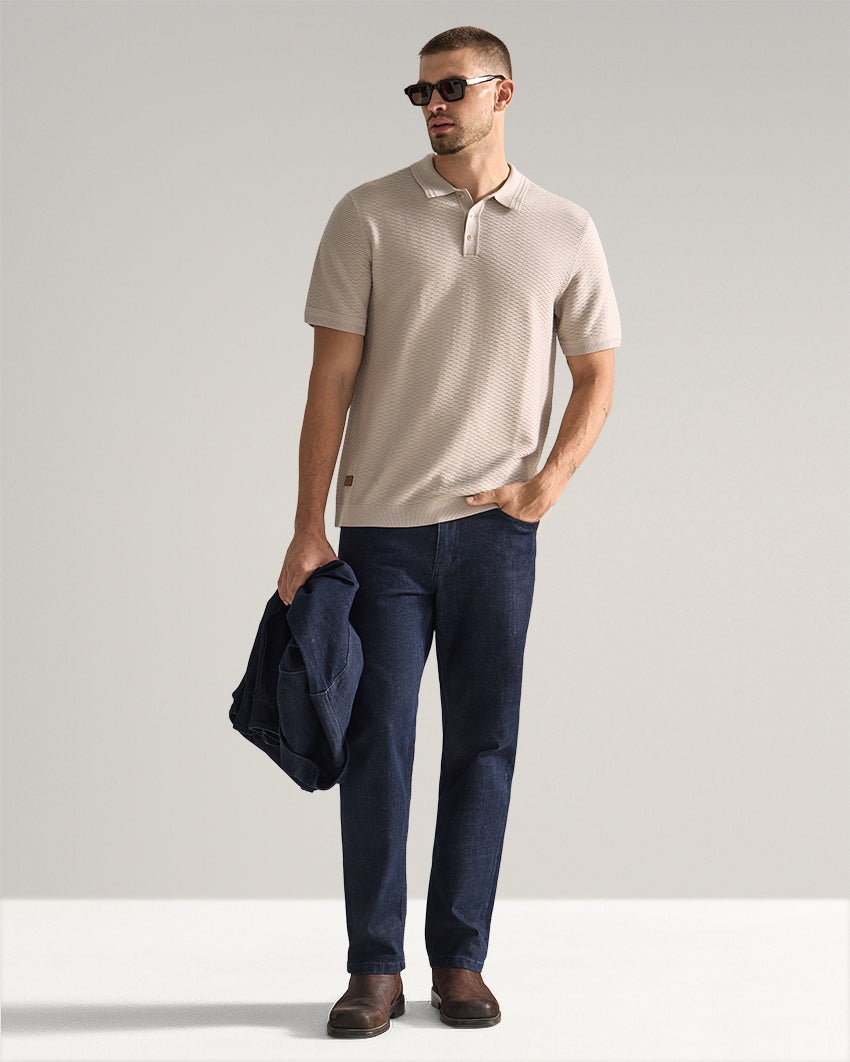 Geo Knit Polo