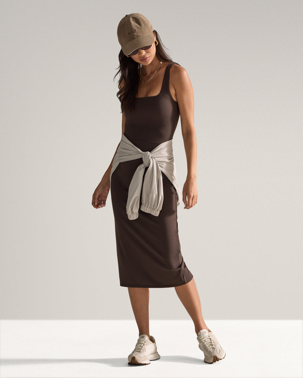 Balm Squareneck Midi Dress