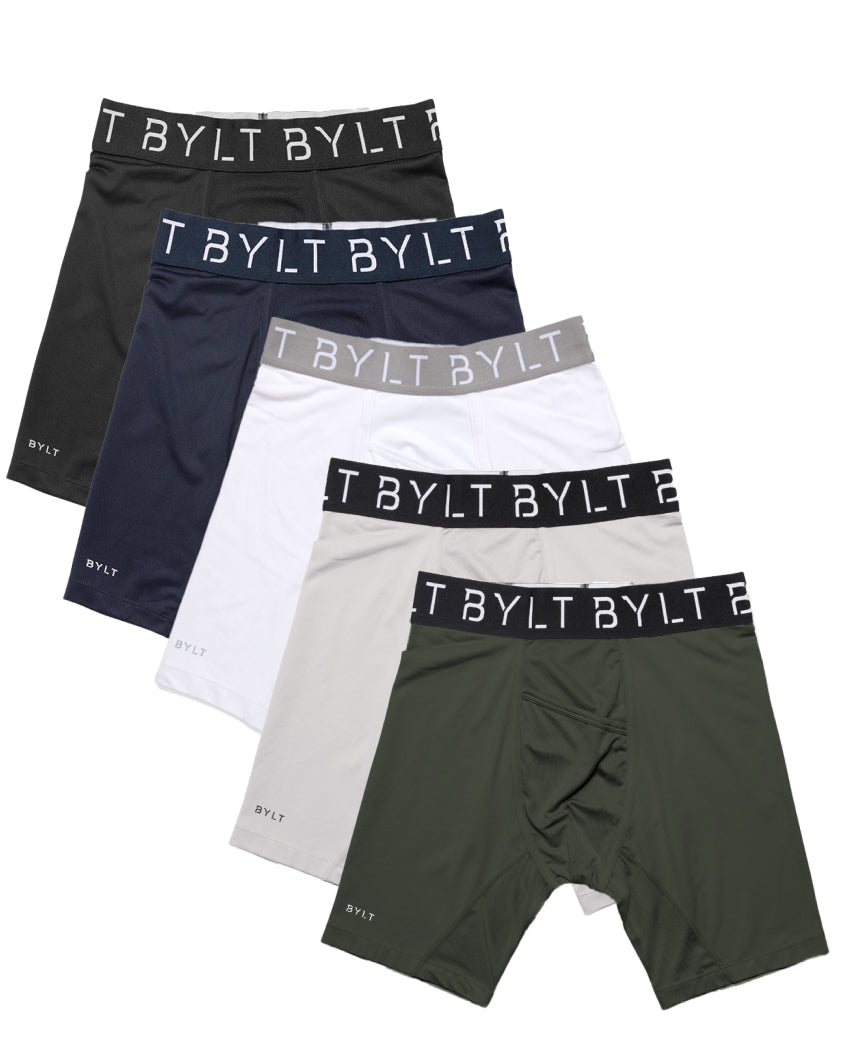 5-Item Flex Boxer Briefs Bundle