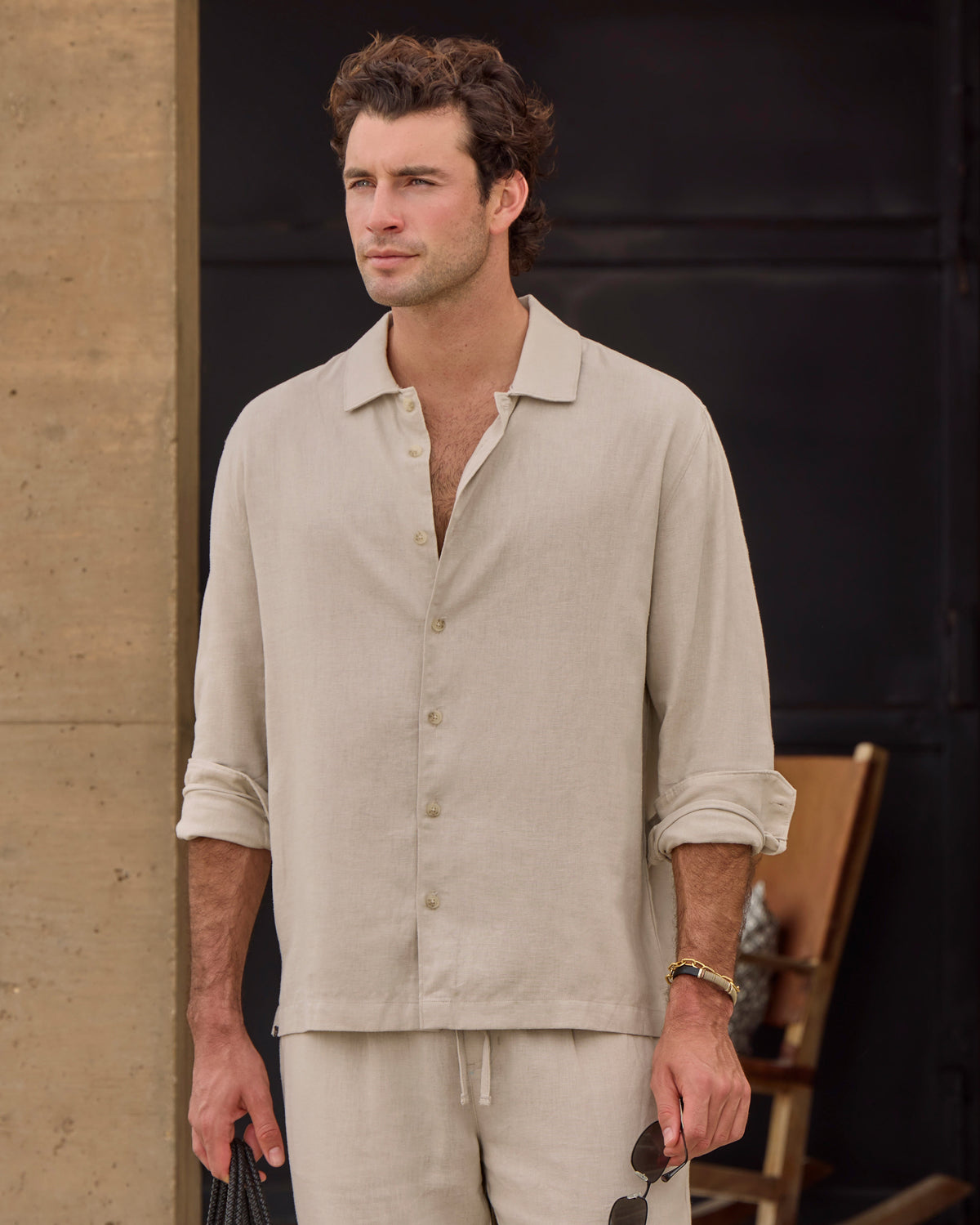 Back to Basics Linen Long Sleeve Button Down