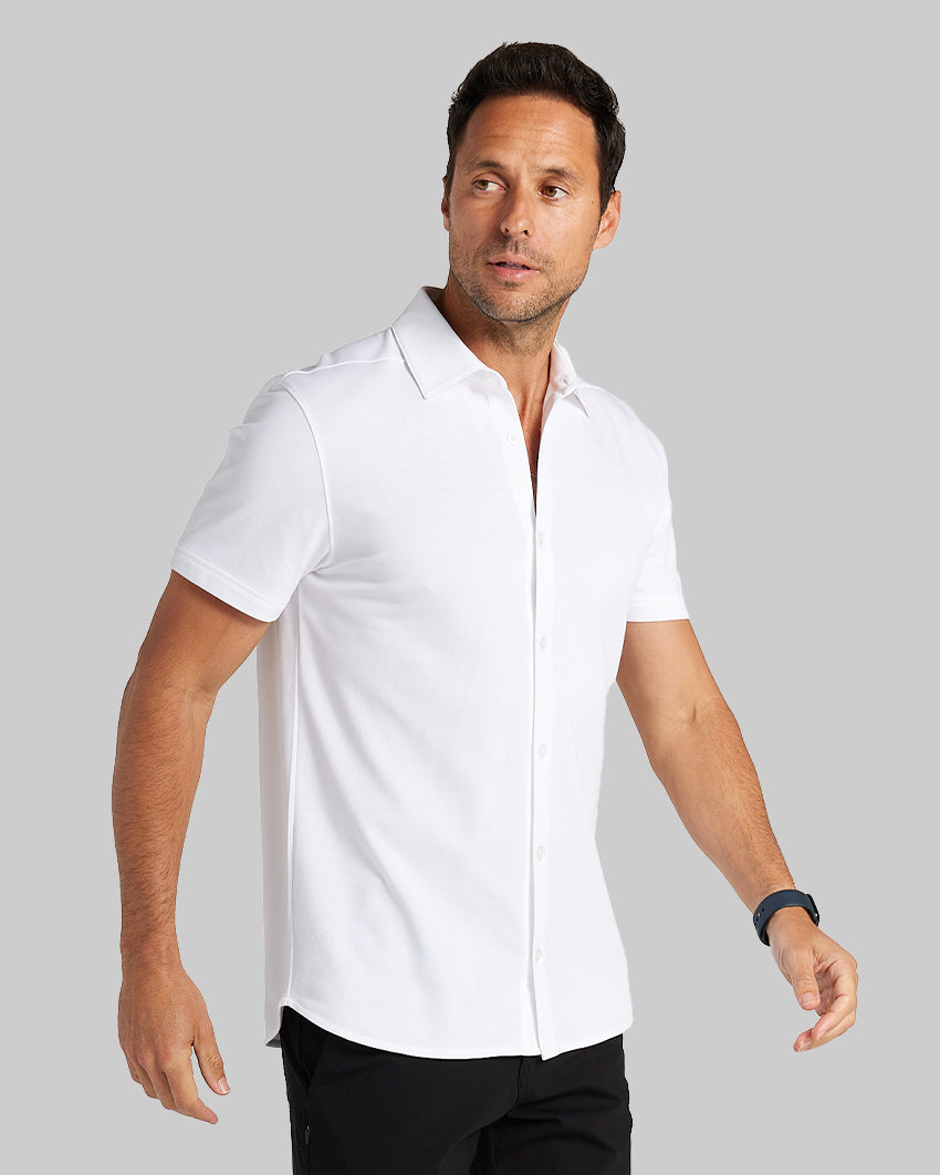 Bayside Oxford Short Sleeve Button Down