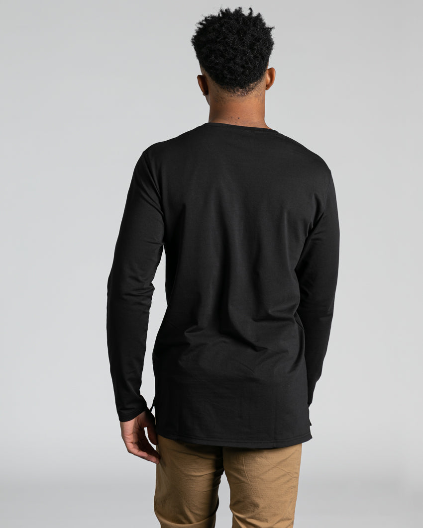 Long Sleeve: LUX Split Hem