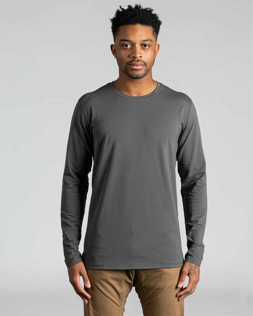 Long Sleeve: LUX Split Hem