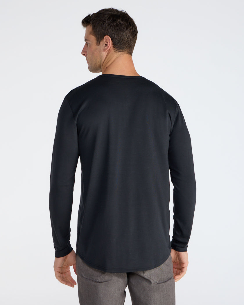 Cotton Long Sleeve Henley