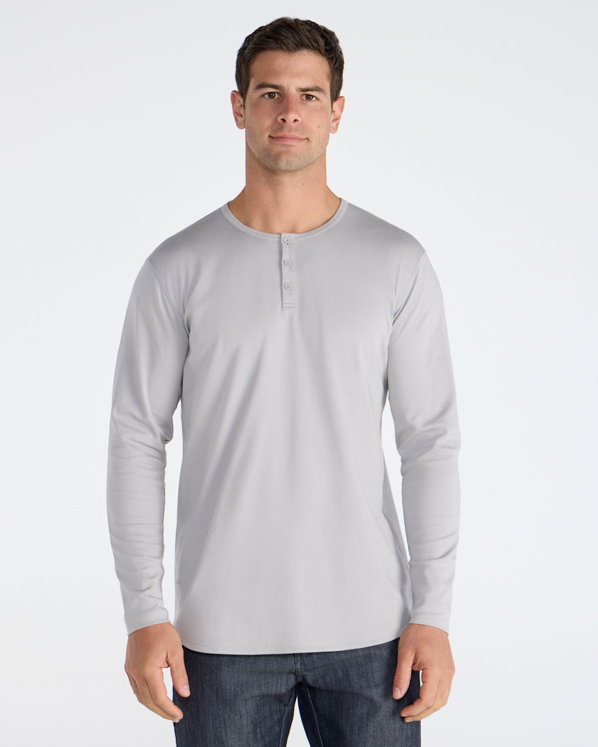 Cotton Long Sleeve Henley