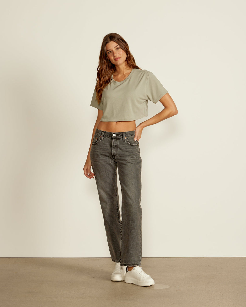 Drift Relaxed Cropped Crew