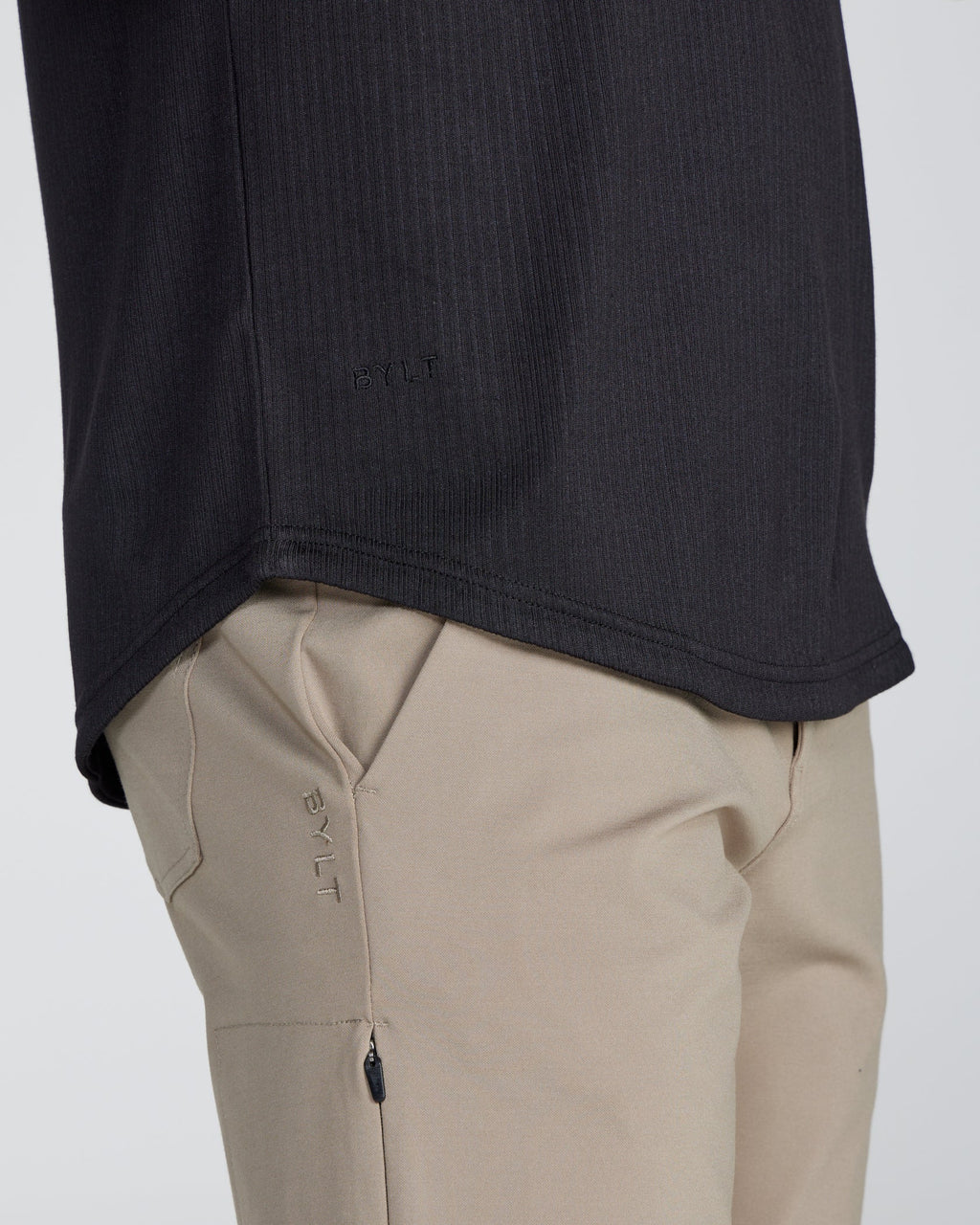 2-Item Ribbed Short Sleeve Open V Polo Bundle