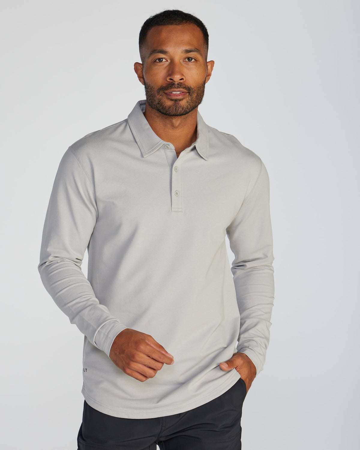 Drop-Cut Long Sleeve: LUX Polo Custom 3-pack