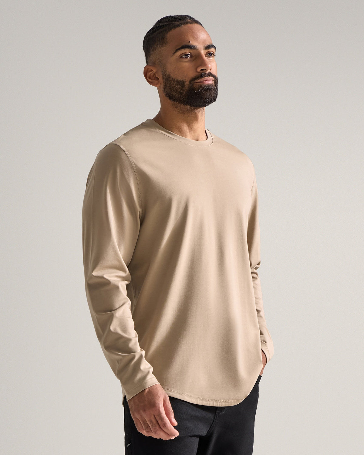 Everyday Classic Fit Long Sleeve Drop-Cut