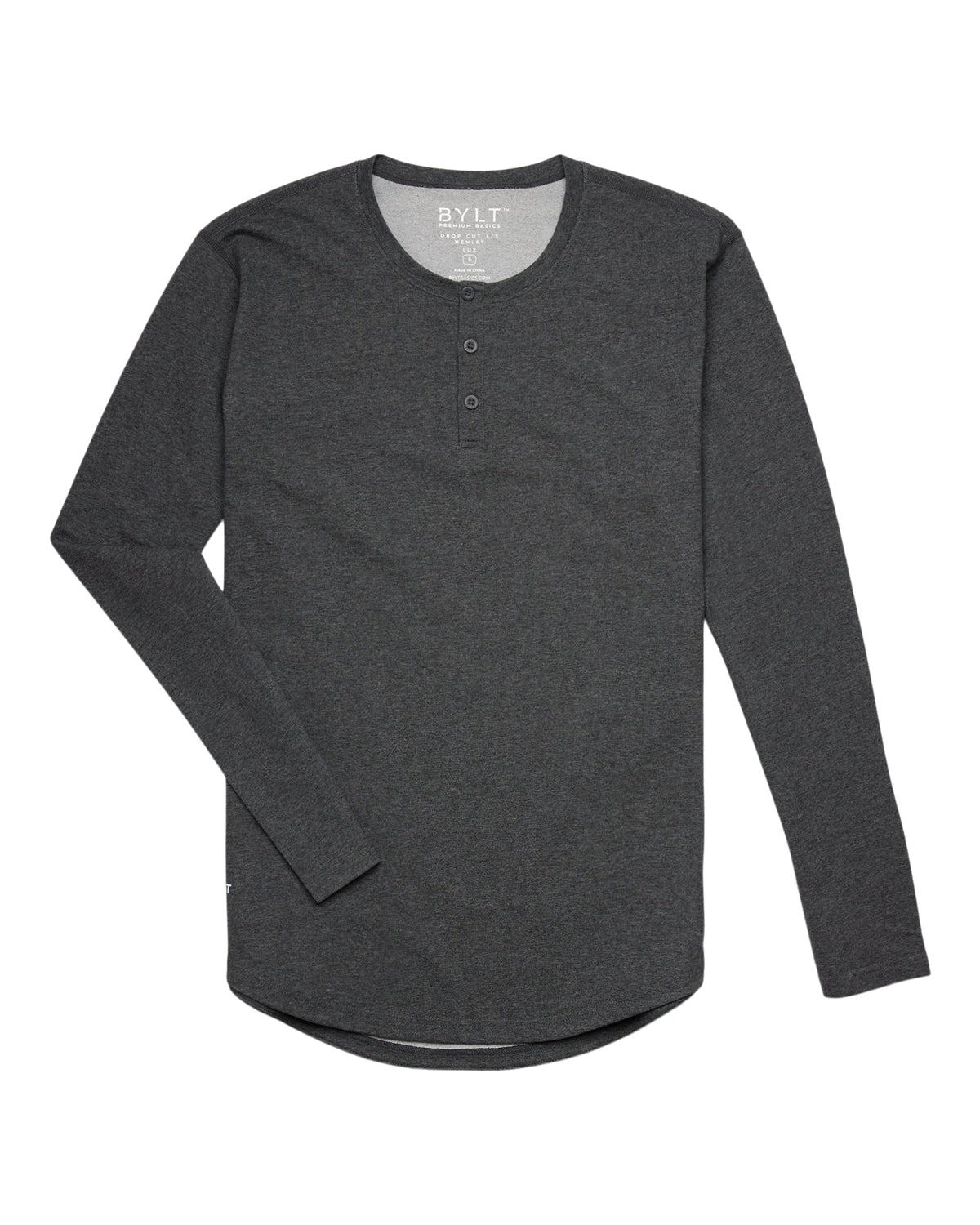 Henley Drop-Cut Long Sleeve: LUX - Custom 3 Pack