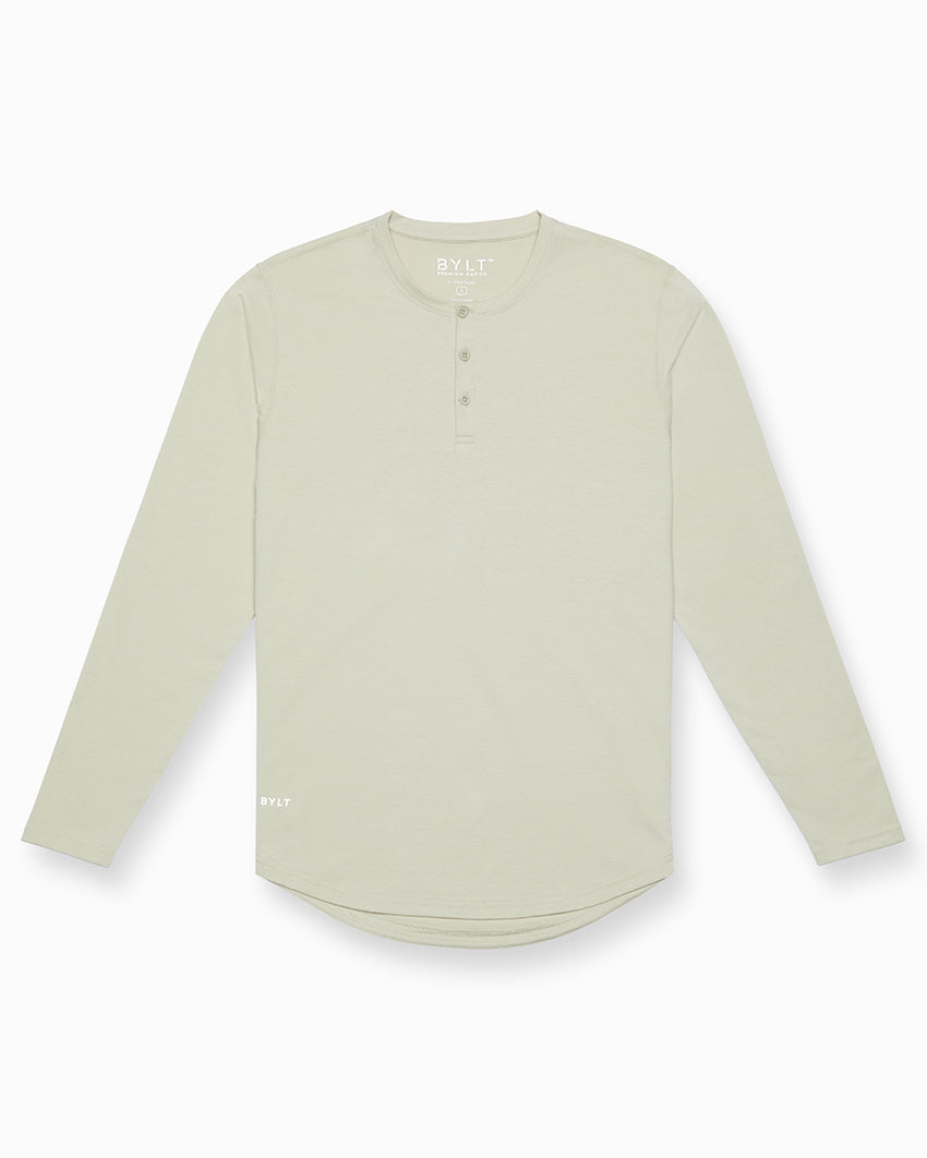 Henley Drop-Cut Long Sleeve: BYLT Signature