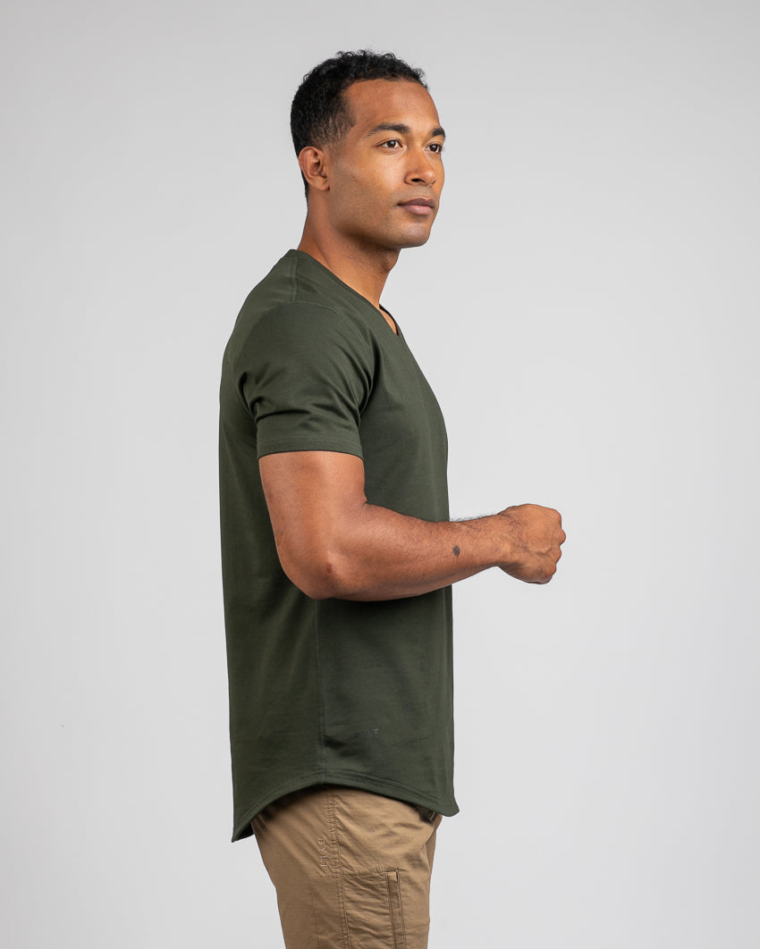 Drop-Cut V-Neck: LUX