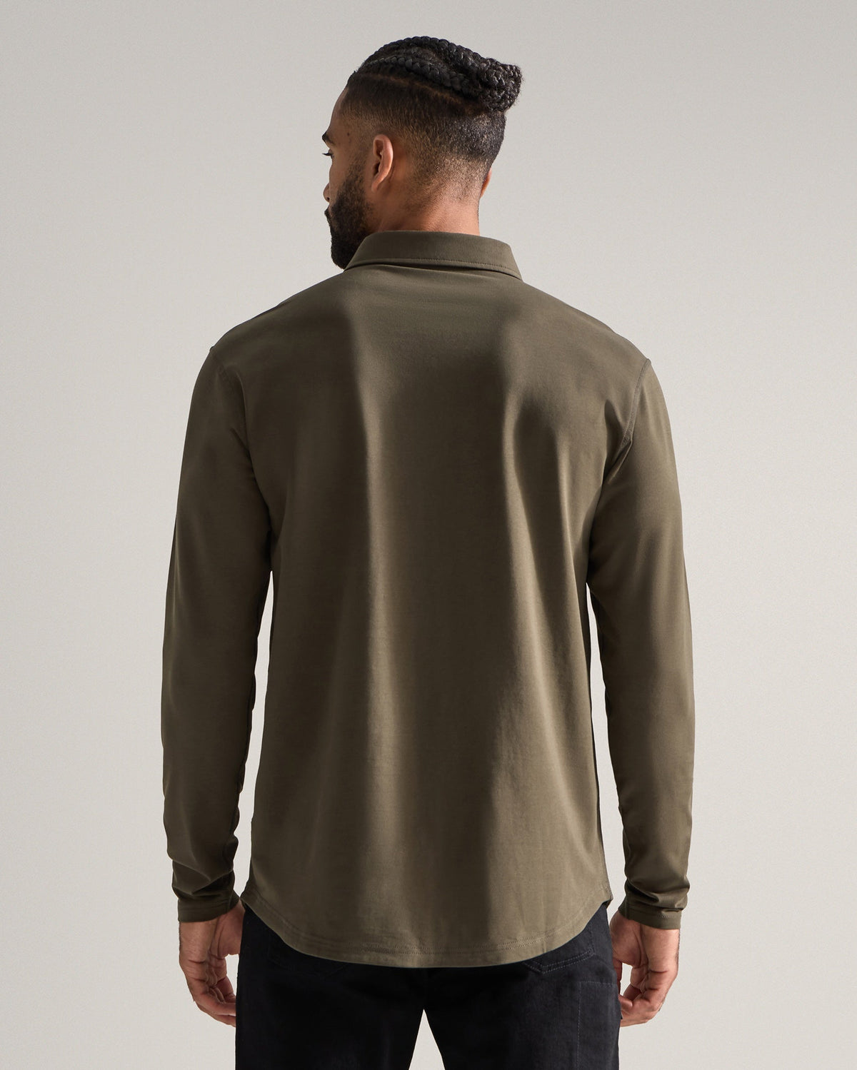 Drop-Cut Long Sleeve: LUX Polo Custom 3-pack