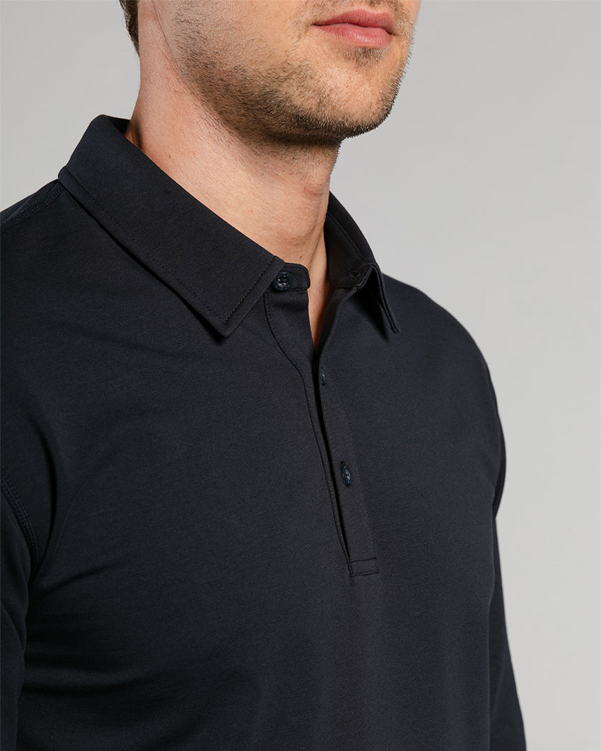 Drop-Cut Long Sleeve: LUX Polo Custom 3-pack