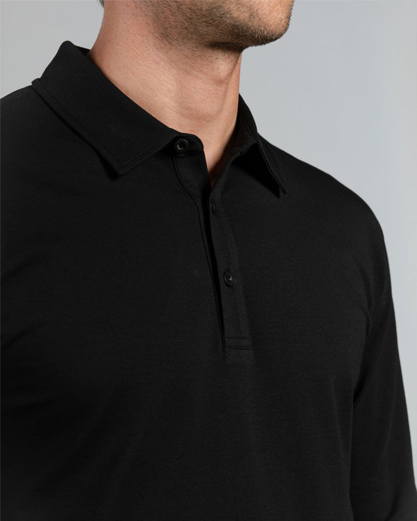 Drop-Cut Long Sleeve: LUX Polo Custom 3-pack