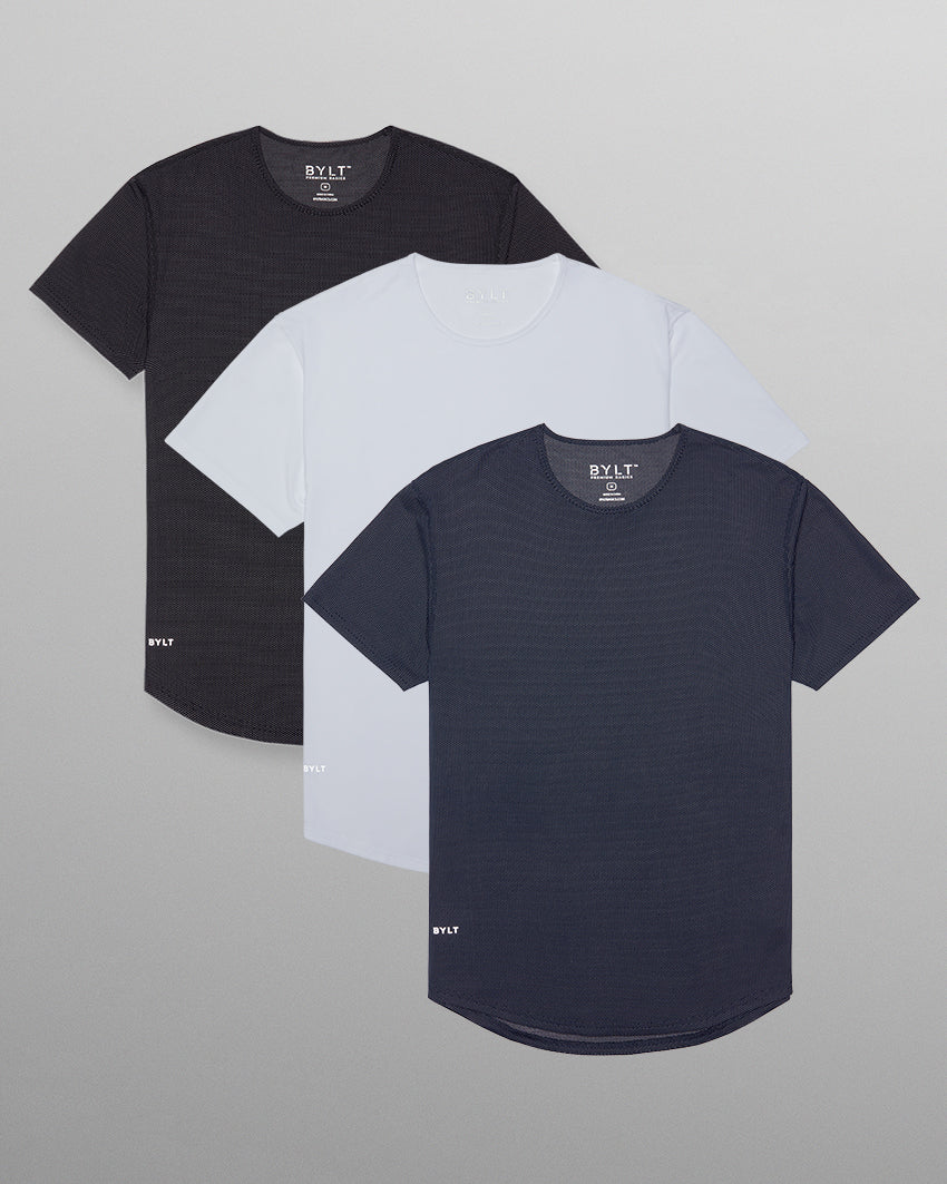 Pulse Short Sleeve Drop-Cut - Custom 3 Pack