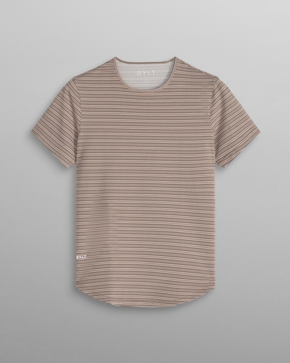 LUX Striped Drop-Cut Tee