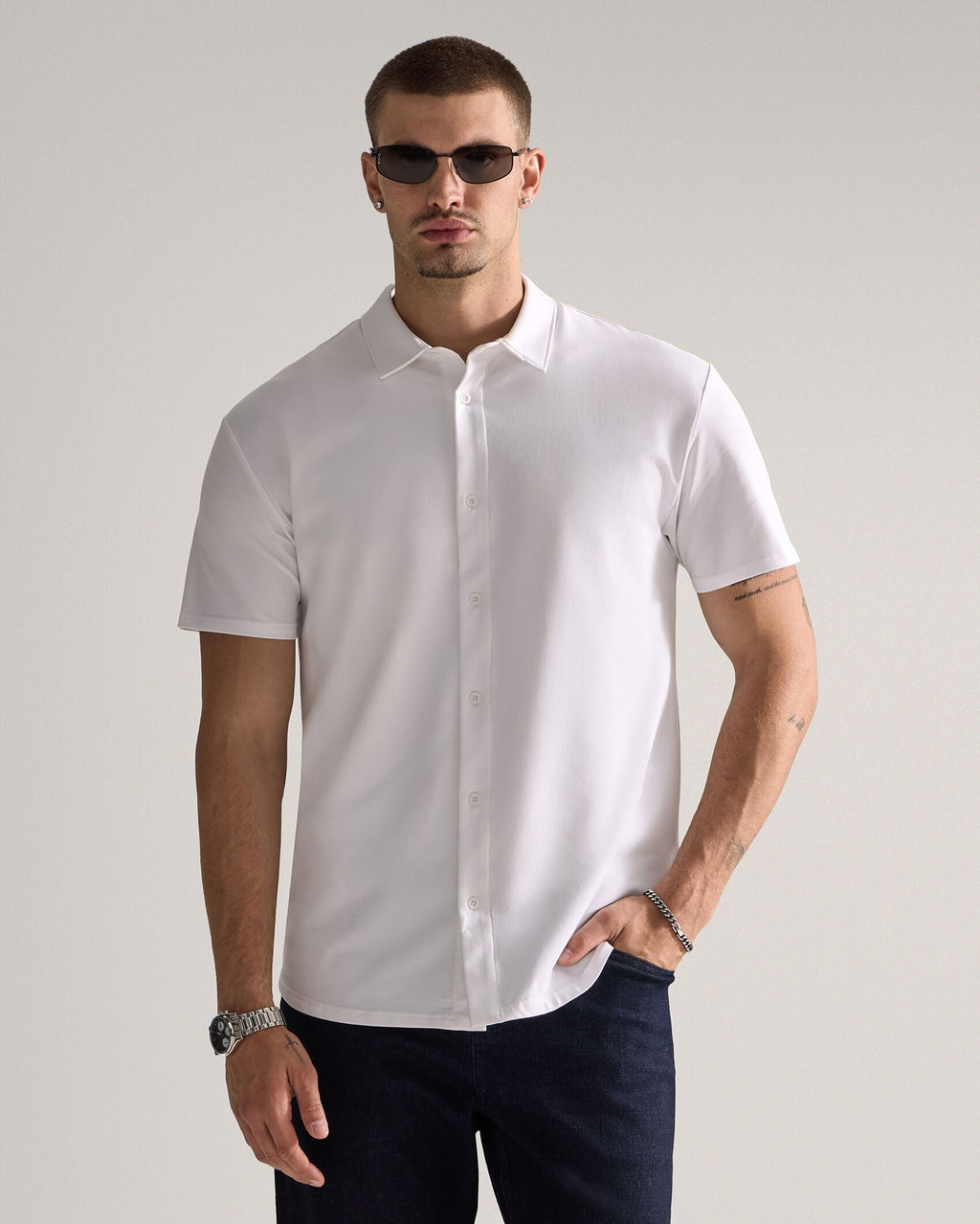 LUX Short Sleeve Button Down