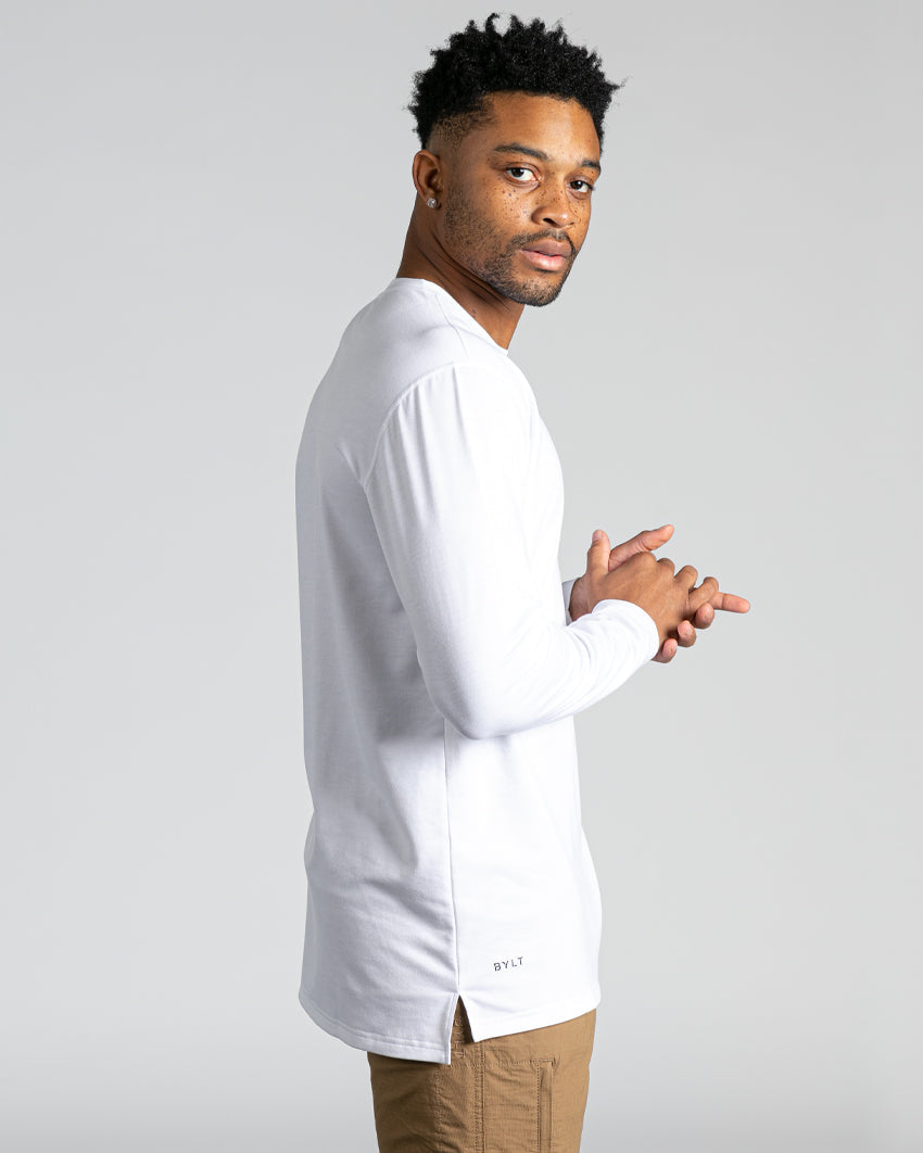 Long Sleeve: BYLT Signature Split Hem