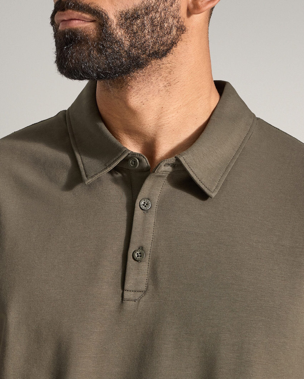 Drop-Cut Long Sleeve: LUX Polo