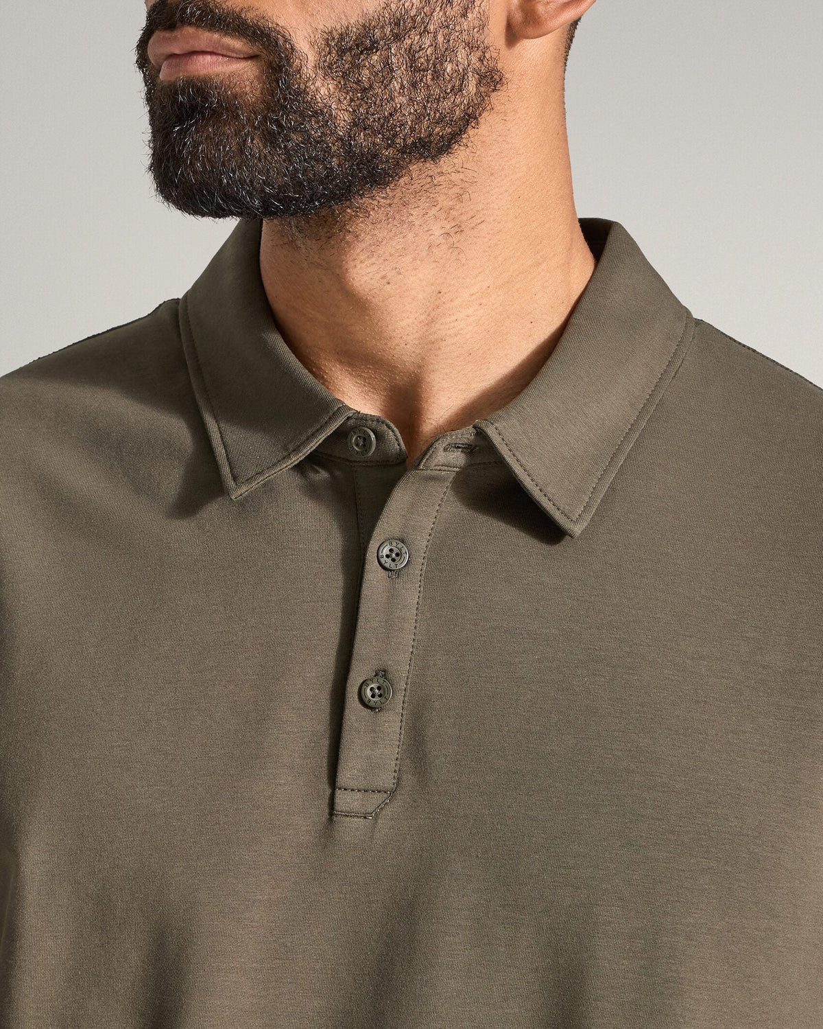 Drop-Cut Long Sleeve: LUX Polo